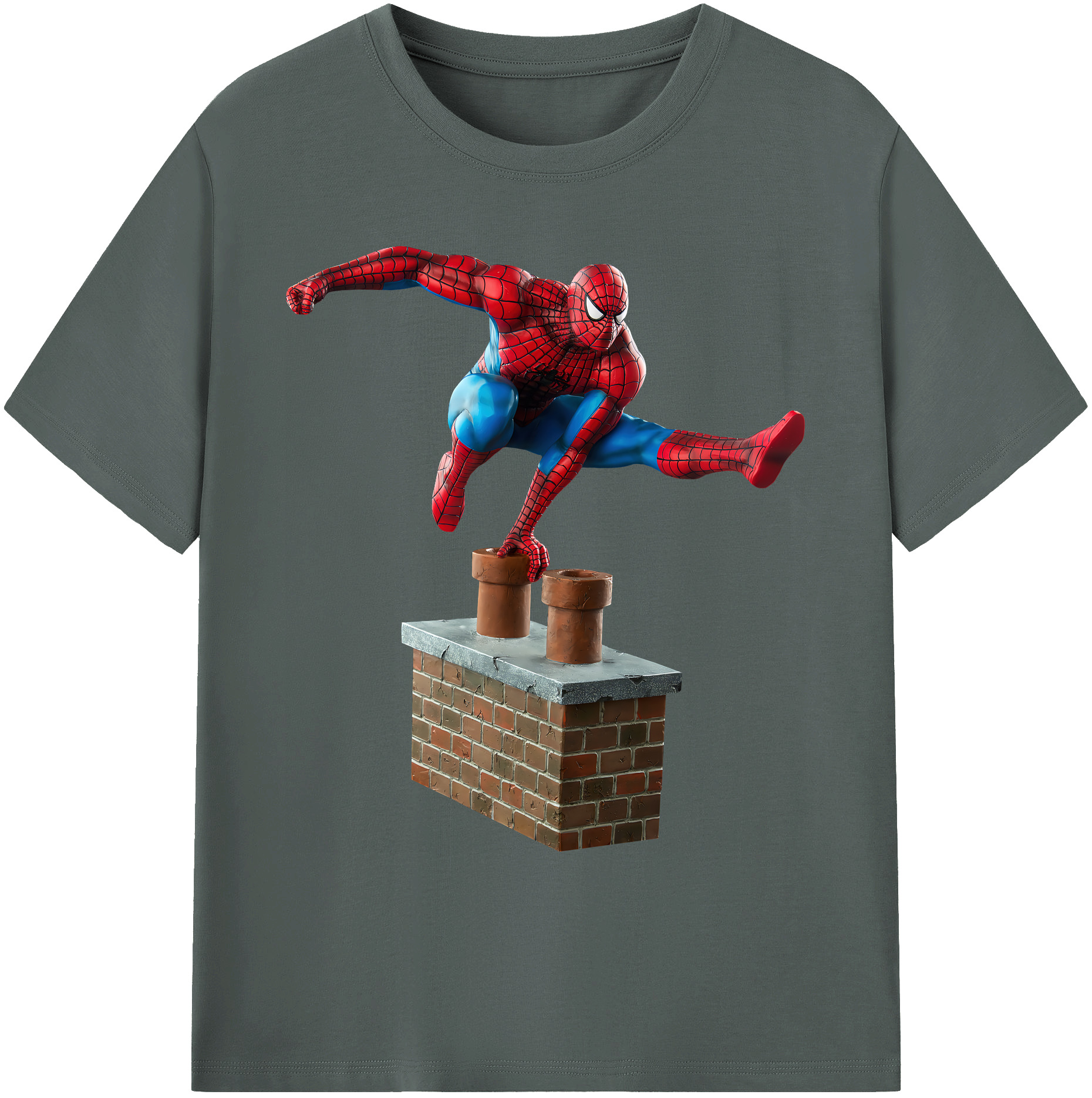 （画像用） Spider Man スパイダーマン 綿100％ メンズ半袖Tシャツ｜肌触りやわらか＆通気性